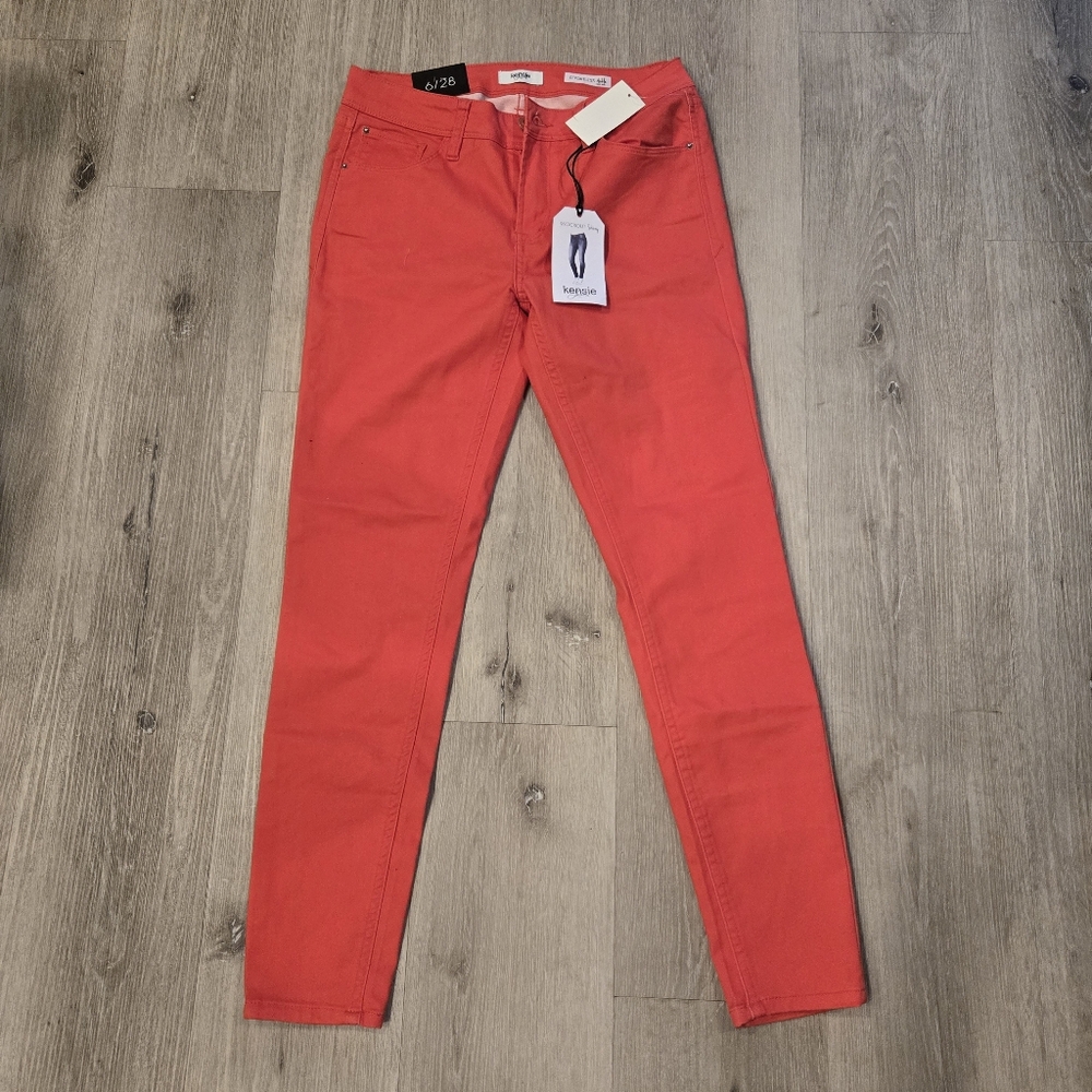 Kensie Effortless Ankle Mid-Rise Skinny Pants Womens Sz 6/28 NWT